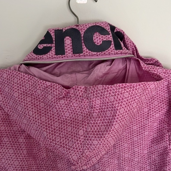 Bench Logo windbreaker hidden hood zip pink women small - Picture 9 of 9